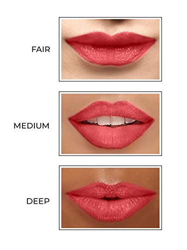 STARSTRUCK BY SUNNY LEONE 2pc Lip Kit, Lipstick &amp; Lip Liner-Richly Pigmented Intense Matte Lipstick with Longwear One Stroke Application Lip Liner-Coralicious - View 2 of 3