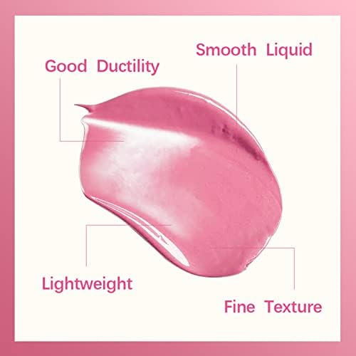 Erinde Liquid Blush Waterproof, milk jelly blush, Contouring cream blush,cream blush Long-Lasting, blush on With brush head,Soft Velvet Silk Texture,Improves Complexion,High-Pigment Colour 02# FROM DUBAI (SAM) - View 2 of 2