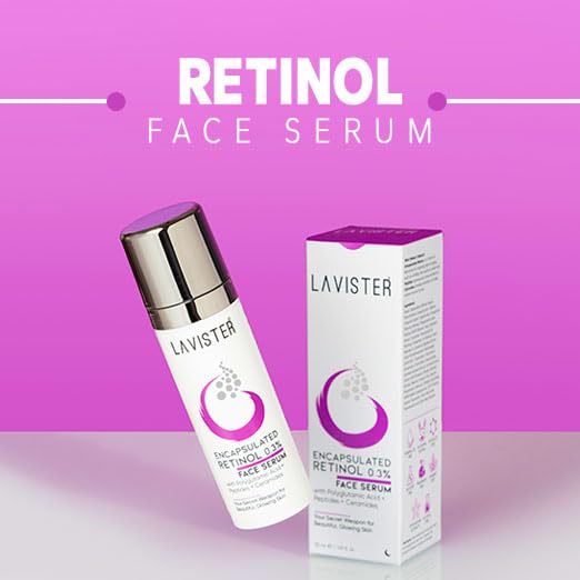 Lavister 0.3% Encapsulated Retinol Face Serum For Anti Aging - Night Face Serum With Retinol for Youthful Glow | Reduce Fine Lines &amp; Wrinkles 30 Ml(FROM INDIA)NUZ - View 5 of 7