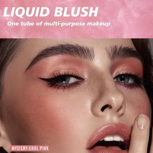 Matte Cream Blush For Cheeks, Liquid Blush Face Makeup, Natural-Looking Matte Finish Face Makeup, Natural Long Lasting Face Cream Blush Makeup, Blendable Face Blush (3 Colors, 3Pcs Set) FROM DUBAI (SAM) - View 3 of 3