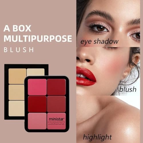 NIKITA.VIVI - 12 Colors Ultra HD Face Foundation Palette | Compact Cream/Powder Blush/Cheek Blusher Makeup Palette Contouring Kit | Pressed Cream Blush and Contour Palette FROM DUBAI (SAM) - View 3 of 3