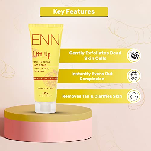 ENN Litt Up Ultra Light Brightening Sunscreen Spf 50, No White Cast, UVA &amp; UVB Protection with Turmeric &amp; Saffron for Glowing Skin, 50gm (FROM INDIA SAB) - View 3 of 3