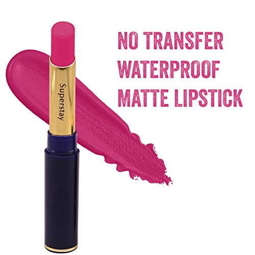CVB LM-206 SuperStay No Transfer Matte Lipstick, Waterproof and Full-Pigmented, Transfer-Proof Smudge-Proof Lip Colour (707 VIVA GLAM) (FROM INDIA SAB) - View 2 of 3