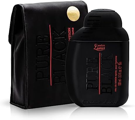 Creation Lamis Pure Black Eau de Toilette Perfume for Men, Fougere, Fruity &amp; Woody Long Lasting Masculine Fragrance, Body Perfume for Men - 100ml FROM DUBAI (SAM) - View 3 of 3