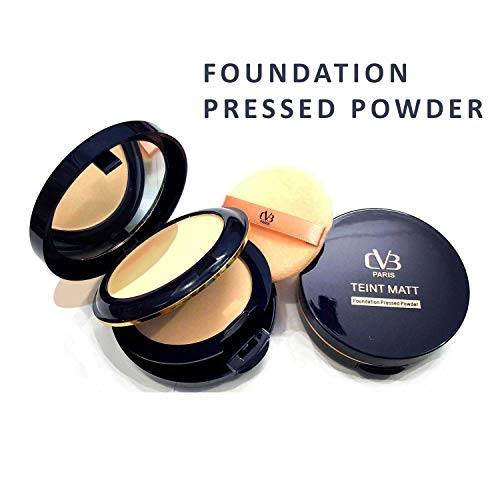 CVB C02 2 in 1 Teint Matt Foundation Pressed Compact Powder for Buildable Full Coverage &amp; Matte Finish (03 Natural Beige, 10g) (FROM INDIA SAB) - View 3 of 3