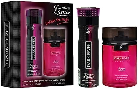 Creation Lamis Dark Fever Perfume Gift Set for Women (Eau de Parfum 100ml + Body Spray 200ml) Long Lasting Perfume Gift for Her FROM DUBAI (SAM) - View 3 of 3