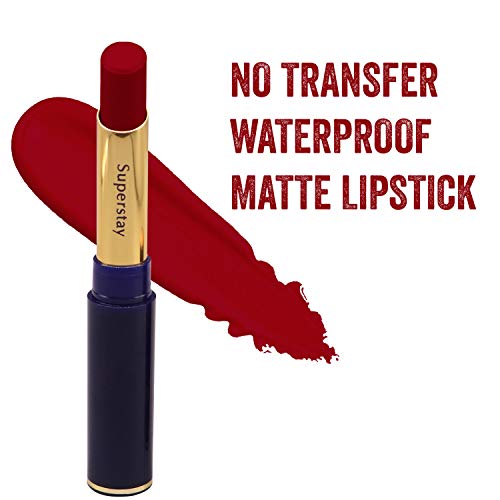 CVB LM-206 SuperStay No Transfer Matte Lipstick, Waterproof and Full-Pigmented, Transfer-Proof Smudge-Proof Lip Colour (704 RIHANNA, 3.5g) (FROM INDIA SAB) - View 2 of 3