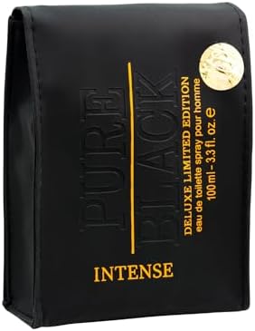 Creation Lamis Deluxe Pure Black Intense Eau de Toilette Perfum for Men, Amber &amp; Bergamot Long Lasting Masculine Fragrance, Body Perfume for Men - 100ML FROM DUBAI (SAM) - View 2 of 3