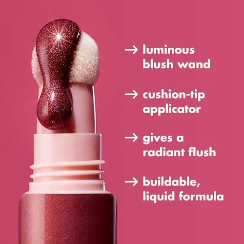 e.l.f. Halo Glow Blush Beauty Wand, Liquid Blush Wand For Radiant, Flushed Cheeks, Infused With Squalane, Vegan &amp; Cruelty-free, Berry Radiant FROM DUBAI (SAM) - View 2 of 4