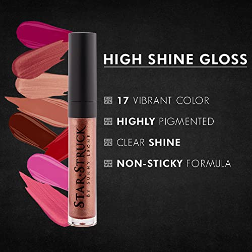STARSTRUCK BY SUNNY LEONE Glossy 2pc Lip Kit-Highly Pigmented, Clear Shine &amp; Non-Sticky Formula Gloss with Longwear, One Stroke Application Liner-Bronze Beauty - View 2 of 3