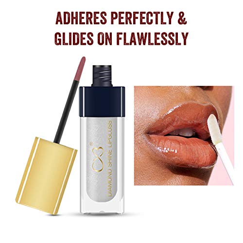 CVB LG602 Diamond Shine Lip Gloss for Supreme Shine, Glide-On Lipstick for Effect, Transparent Lip Makeup (6ML, TRANSPARENT) (FROM INDIA SAB) - View 2 of 3