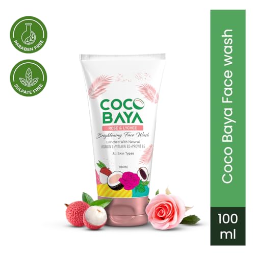 Coco Baya Brightening Face Wash, Enriched with Rose, Lychee Extracts, Vitamin C, Vitamin B3 &amp; ProVit B5, Suitable For All Skin Types,100 Ml (FROM INDIA SAB) - View 2 of 2