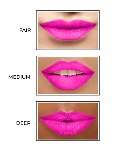 STARSTRUCK BY SUNNY LEONE 2pc Lip Kit, Lipstick &amp; Lip Liner-Richly Pigmented Intense Matte Lipstick with Longwear One Stroke Application Lip Liner-Foxy Fuchsia(FROM INDIA)JEZ - View 2 of 3