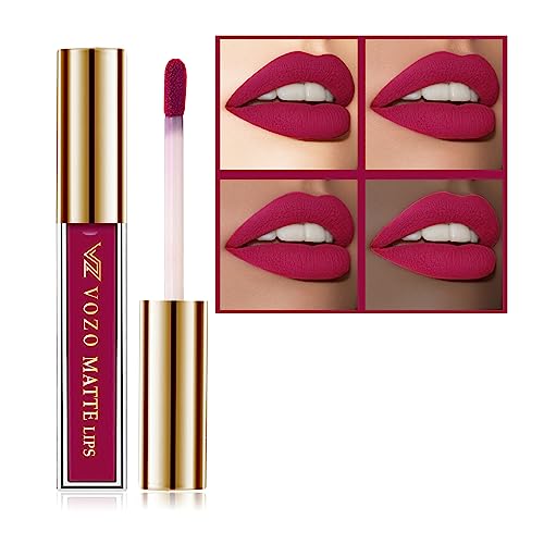 VOZO Stay-All-Day Matte Liquid Lipstick - Waterproof &amp; Fade-Resistant (Maroon) 4ml(FROM INDIA)JEZ - View 2 of 3