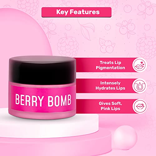 Enn Berry Bomb Tinted Lip Mask for Intense Hydration, Nourishes Dry, Damaged &amp; Chapped Lips with Natural Berries Extract &amp; Hyaluronic Acid for Lip Pigmentation Removal, 15Gm(FROM INDIA SAB) - View 2 of 3