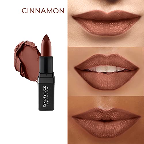 Starstruck Luxe Matte Brown Lipstick By Sunny Leone| Richly Pigmented | Cinnamon (Dark Brown) | 4.2 gm - View 2 of 3