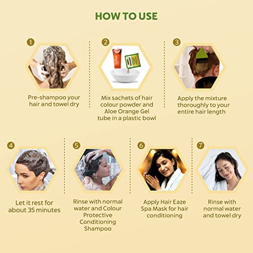 INDUS VALLEY Damage Free Natural Gel Hair Colour for Women | Ammonia &amp; PPD Free Organic Hair Colour with 100% Grey Coverage, Long Lasting Conditioning Hair Color | Dark Brown 3.00-220 ml(FROM INDIA)NUZ - View 2 of 2