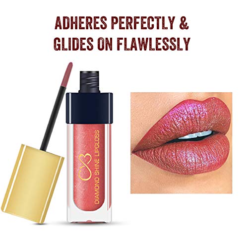 CVB LG602 Diamond Shine Lip Gloss for Supreme Shine, Glide-On Lipstick for Glossy Effect, Transparent Lip Makeup (6ML, MIDNIGHT LIAR) (FROM INDIA SAB) - View 2 of 3