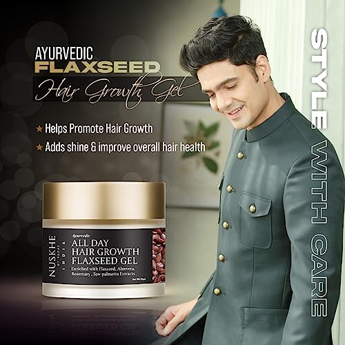 Nuskhe By Paras Ayurvedic All Day Hair Growth Flaxseed Gel (FROM INDIA SAB) - View 3 of 3