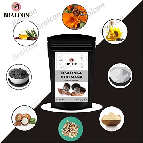 BRALCON Dead Sea Mud Powder - 200g for Face, Body &amp; Hair | 100% Natural Dead Sea Mud Mask for Face | Face Mask| Dead Sea Mud Revitalizing, Exfoliating Powder Face Pack - View 4 of 6