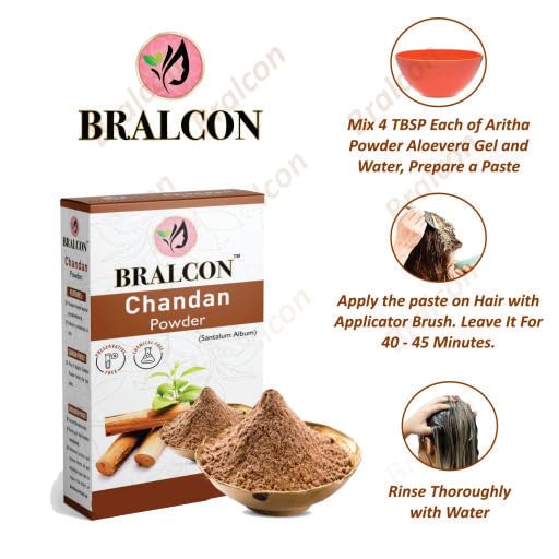BRALCON Chandan Powder (100g) + Gulab Jal (100ml) Combo| Roase Water Gulab Jal and Chandan Powder for Face Pack, Face Masks, Facials for Glowing skin| Chandan Powder &amp; Rose Water for skin, Face - View 2 of 4