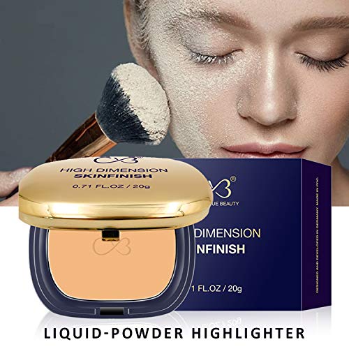 CVB C72 High Dimension SkinFinish Liquid Powder Highlighter for Luminous and Well-Defined Finish, Weightless Long Lasting Stay Face Makeup (Shade 4, 20g) (FROM INDIA SAB) - View 3 of 3