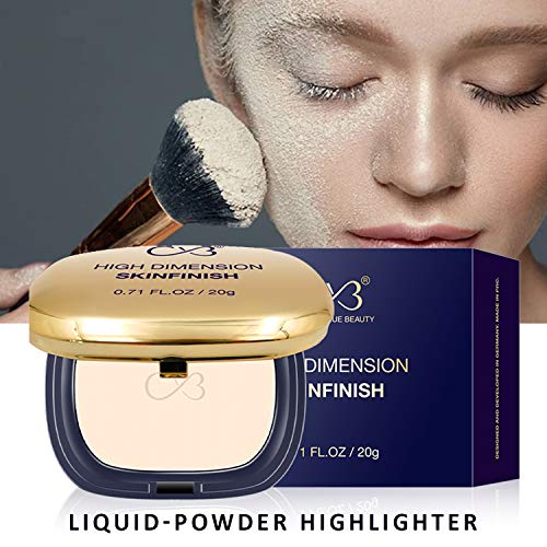 CVB C72 High Dimension SkinFinish Liquid Powder Highlighter for Luminous and Well-Defined Finish, Weightless Long Lasting Stay Face Makeup (Shade 2, 20g) (FROM INDIA SAB) - View 3 of 3