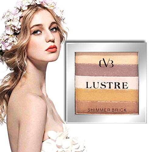 CVB C35 Lustre Shimmer Brick for Skin Radiance, Instant Glow Highlighter for Face Makeup (Shade 05, 9g) (FROM INDIA SAB) - View 3 of 3