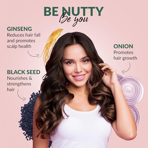 Hazelnut Essentials Onion Shampoo | Hair Fall Control | Ginseng &amp; blackseed | All Hair Types | For Women &amp; Men | Dermatologically Tested | 200 ml(FROM INDIA)NUZ - View 3 of 6