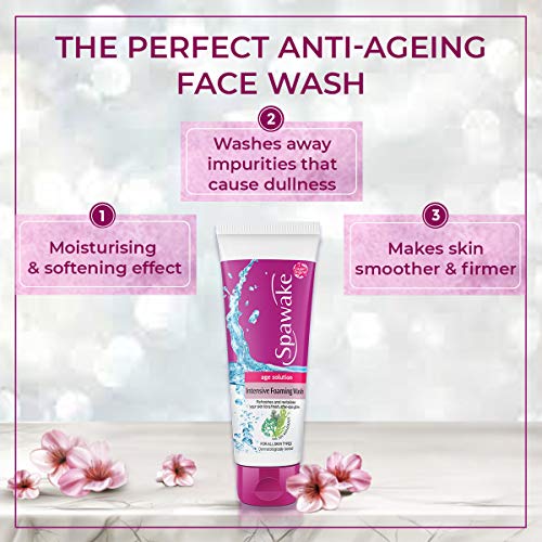 Spawake Anti Aging Face Wash, Age Solution Intensive Foaming Wash, 100g (FROM INDIA SAB) - View 2 of 3
