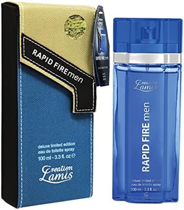 Creation Lamis Rapid Fire Eau de Toilette Perfume for Men, Floral &amp; Woody Long Lasting Masculine Fragrance, Body Perfume for Men - 100ml FROM DUBAI (SAM) - View 3 of 3