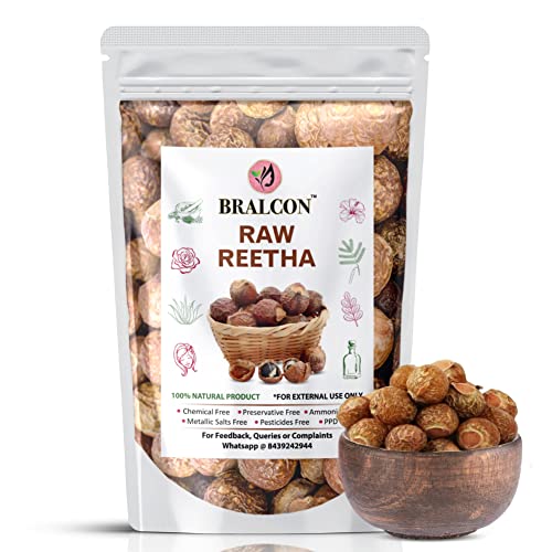 BRALCON Organic Raw Reetha, Amla, Shikakai Combo Pack- 300g(100g x 3 Pack)|100% Natural Whole Dried Soap pod, aritha nut, Sukha Awla for Hair &amp; Skin - View 4 of 5