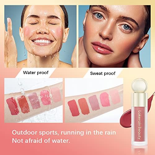 Duoffanny Liquid Blush Stick for Cheeks, Cream Matte Blush Blush Liquid, Dewy Light Liquid Makeup Dupes, Breathable Natural Look (#02 Happy) FROM DUBAI (SAM) - View 3 of 3