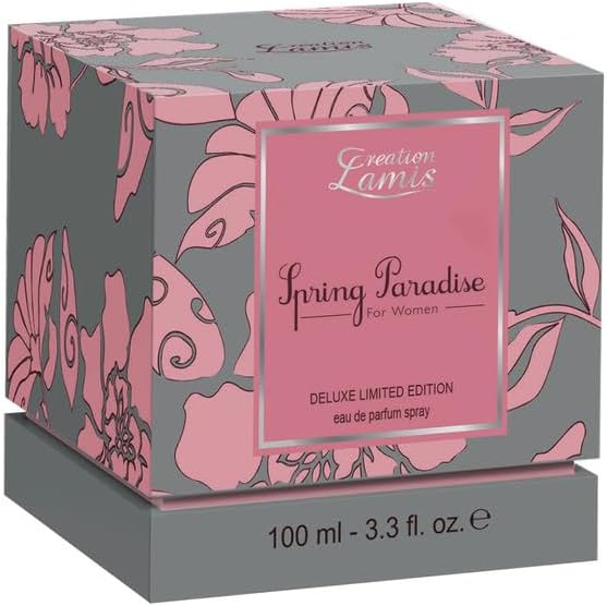 Creation Lamis Deluxe Spring Paradise Eau de Parfum for Women, Spicy &amp; Woody Long Lasting Feminine Fragrance, Body Perfume for Women (100ml) FROM DUBAI (SAM) - View 2 of 3