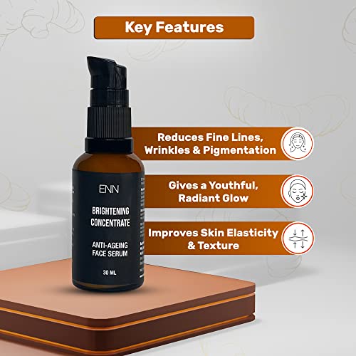 ENN Brightening Concentrate- Anti Aging | Brightening | Anti- Wrinkle | Age Spots | Pigmentation Face Serum | Natural | For Men &amp; Women | 25Ml (FROM INDIA SAB) - View 3 of 3