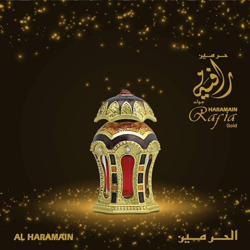 RAFIA GOLD PERFUME OIL 20ML, 0.67OZ, NON-ALCOHOLIC, ATTAR FROM DUBAI (SAM) - View 2 of 3