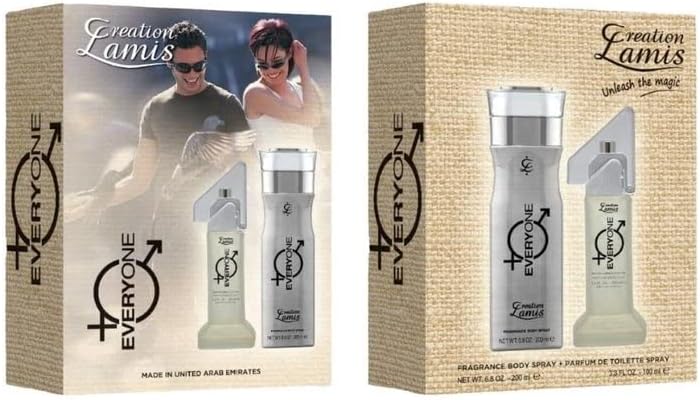 Creation Lamis Deluxe Everyone Perfume Gift Set for Unisex (Parfume de Toilette 100ml + Body Spray 200ml) Long Lasting Perfume Unisex Gift Set FROM DUBAI (SAM) - View 2 of 3