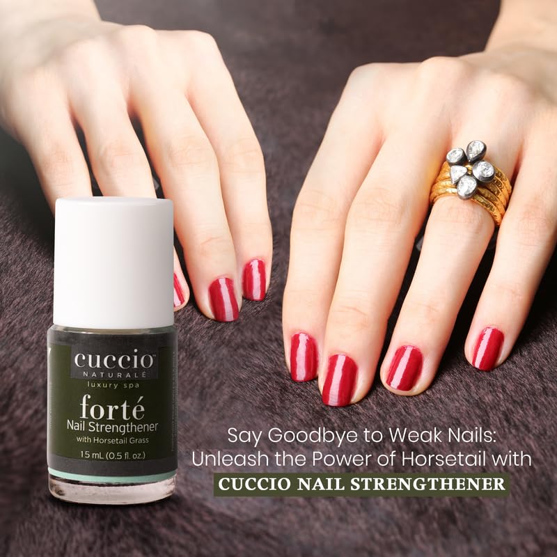 Cuccio Naturale Forte Nail Strengthener Treatment - With Horsetail Grass | Protects Against Cracking, Splitting &amp; Breakage | Nutrient Rich Formula Makes Finger &amp; Toenails More Pliable - 15ML(FROM INDIA)JEZ - View 4 of 4