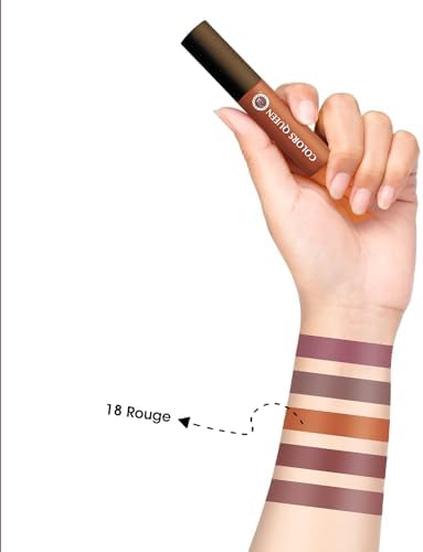 [Pack of 3 + 1 Tester Free] Colors Queen Mellow Matte Lip Cream, Long Wear Liquid Matte Lipstick, Velvety Soft Finish, Weightless Formula, Long Lasting Lipstick, LC-20 (20 - Modesty) - View 3 of 3