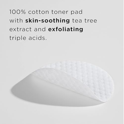 The Face Shop Tea Tree Toner Pads | Low-Irritant Double-sided Pad Reduces the Size of Pores &amp; Excess Sebum | Good for Acne-Prone Skin, Clinically Tested|70 Sheets, K-Beauty (FROM INDIA)SAB - View 2 of 3