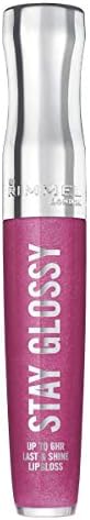 Rimmel Stay Glossy 6HR Lip Gloss, Grapevine Groove, 0.18 Fl Oz (Pack of 1) FROM DUBAI (SAM) - View 2 of 3