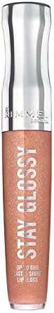 Rimmel Stay Glossy Lip Gloss - Non-Sticky and Lightweight Formula for Lip Color and Shine - 122 All Nighter, 18oz FROM DUBAI (SAM) - View 2 of 3