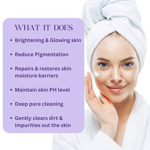 Glutafab Anti Pigmentation Glutathione Face Wash For Safe Skin Glowing &amp; Skin Brightening With Kojic Acid And Vitamin C | Daily Gentle Face Wash For Dark Spot, 100ML (FROM INDIA)SAB - View 2 of 3