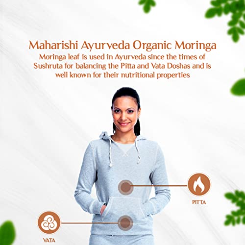 Maharishi Ayurveda Organic Moringa Tablets 500 MG | Immunity Booster | 100% Organic | Healthy Digestion &amp; Appetite | Reduces Cholestrol Level &amp; Anti Inflammatory 120 Tablets(FROM INDIA)NUZ - View 2 of 3