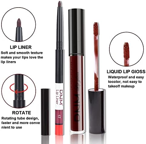 evpct 6Pcs Matte Liquid Lipstick Set Lip Stain Makeup Kit 24 Hour Long Lasting Waterproof Dark Red Stay on Matte Matt Lipsticks Set for Women Matt Liquid Lippies labiales matte larga duracion 24 C-02 FROM DUBAI (SAM) - View 3 of 3