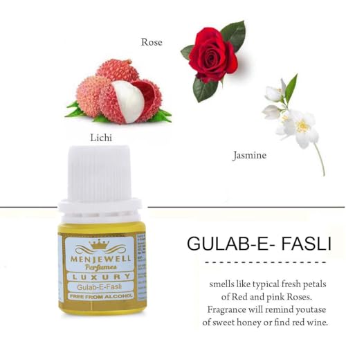 Menjewell Gulab-E-Fasli Fragrance Long Lasting Attar For Men And Women 15mlFROM INDIA)JEZ - View 3 of 3