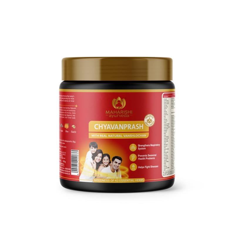 Maharishi Ayurveda Authentic Chyavanprash | Immunity Booster For All Seasons Chyawanprash | With Pure Vanshlochan | For Strength &amp; Stamina (500gm)(FROM INDIA)NUZ - Shop at Colombo Mall