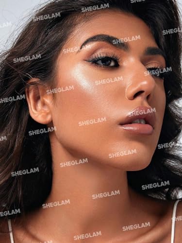SHEGLAM- Glam 101- Hybrid Highlighter &amp; Blush Duo Powder Palette Non-Fading Multi-Use Non-Greasy Shimmer Lightweight Smooth Blusher (Vienna) FROM DUBAI (SAM) - View 2 of 3