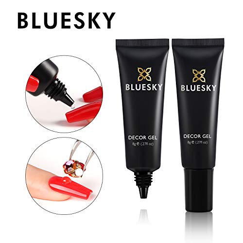 Bluesky Decor Gel Nail Art Glue for Gems, Rhinestones, Sequins, Flakes, Gel Polish, Strong Adhesive, Firm Hold, Long Lasting, Nail Art Accessories, Clear, 8g(FROM INDIA)NUZ - View 3 of 4