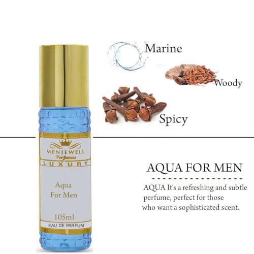 Menjewell Aqua For Men Eau De Parfum (Your Daily Perfume)105mlFROM INDIA)JEZ - View 3 of 3